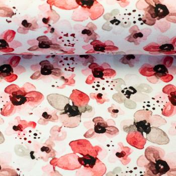 Preview: Jersey Madrid Aquarell Blüten Preview: Jersey Madrid Aquarell Blüten