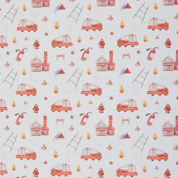 Preview: Baumwoll Webware Feuerwehr Preview: Baumwoll Webware Feuerwehr