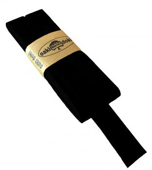 Schrägband Jersey 20mm - schwarz